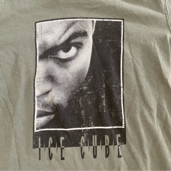 Ice Cube Rapper Youth Child 4 Long Sleeve Green Gray T-shirt Cotton On Kids - Picture 3 of 7